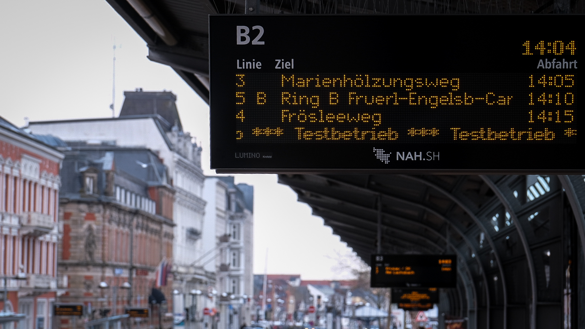 Neue Abfahrtsanzeiger in Echtzeit für den Busverkehr in Flensburg